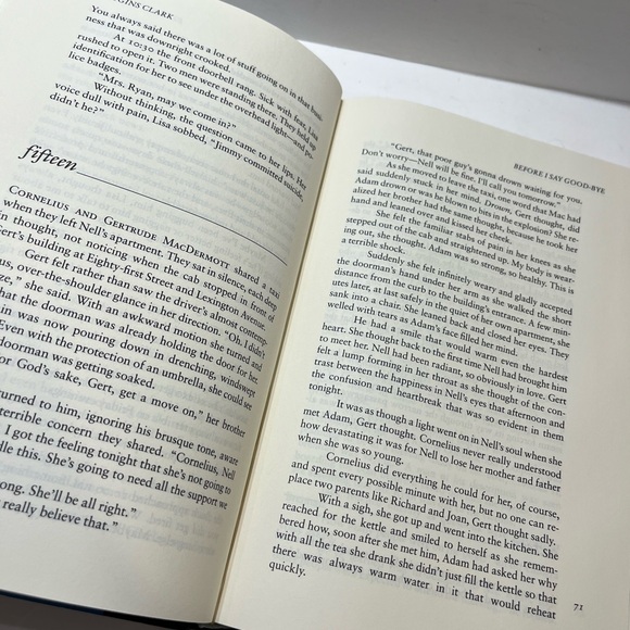 “Before I Say Goodbye” by Mary Higgins Clark.  2000 hardcover. - Picture 5 of 6